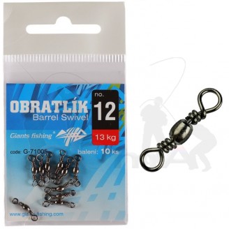 Giants fishing Obratlík Barrel Swivel no.14 / 10kg / 10ks