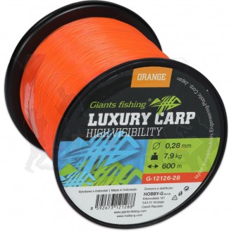 Giants fishing Vlasec Luxury Carp High-Visibility Orange 600m|0,30mm/9,3kg  					
