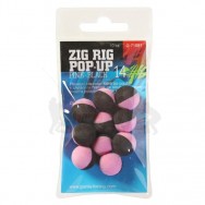 Giants fishing Pěnové plovoucí boilie Zig Rig Pop-Up pink-black 10mm,10ks