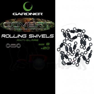 Gardner Obratlíky Covert Rolling Swivels 20 ks|vel.8