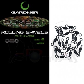 Gardner Obratlíky Covert Mini Rig Swivels 20 ks|vel.12