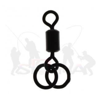 Gardner Obratlík s dvěma kroužky Dual Ring Swivels, vel.8, 10ks