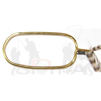 Dr. Slick Co. Držák srpku Hackle Plier W/Rubber Tubing, mosaz
