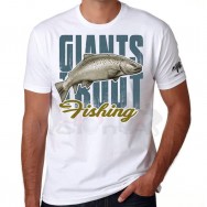 Giants fishing Tričko pánské bílé - Pstruh