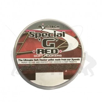 Bait-Tech měkčené pelety Soft Hookers Special G Red 6 mm 180 ml 