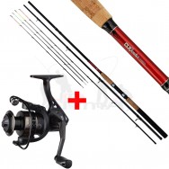 Giants fishing Prut CLX Feeder 3,3m 90g + Naviják Deluxe Reel FD 2000