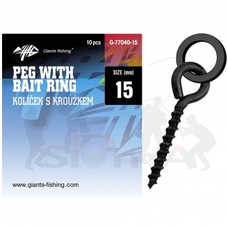 Giants fishing Kolíček s očkem Pegs with Bait Rings 10ks|12+3,7mm