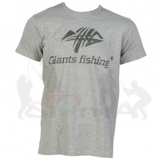 Giants fishing Tričko pánské šedé Camo Logo 