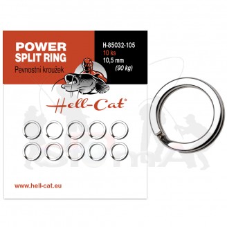Hell-Cat Pevnostní kroužek Power Split Ring 10ks|vel.10,5mm (90kg)