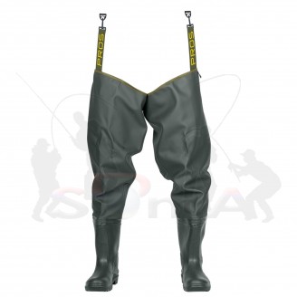PROS brodící holinky Thigh STANDARD Plavitex Heavy Duty Oliv|vel.43