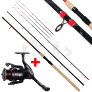 Giants fishing Prut Fluent MK2 Feeder 3.3m, 90g + Naviják Gaube FD 4000