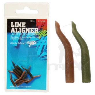 Giants fishing Rovnátka na háček Line Aligner-Large Green-Brown/12pc