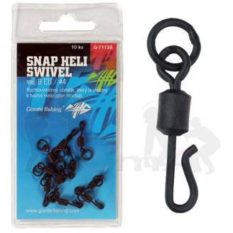 Giants fishing Obratlík Swivel Snap Heli, UK.4 (vel.8 EU)/10ks