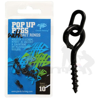 Giants fishing Kolíček s očkem Pop Up Pegs with Bait Rings (10ks)
