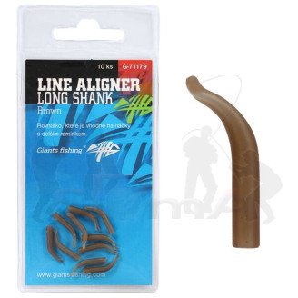 Giants fishing Rovnátka na háček Line Aligner Long Shank Large Brown (Hook 2-6) 10ks