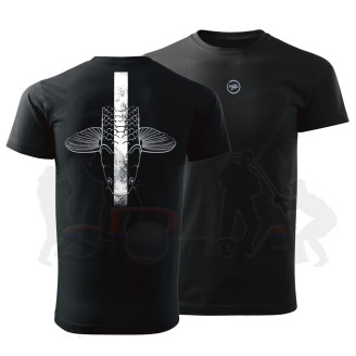 Giants fishing Tričko pánské černé Šupináč hlava|vel. S