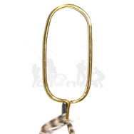 Dr. Slick Co. Držák srpku Hackle Plier W/Rubber Tubing, mosaz