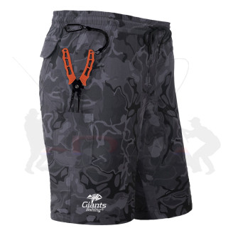 Giants Fishing Kraťasy Shorts Quick Dry UV50+Camo Grey