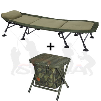 Giants fishing Lehátko Deluxe FX 8Leg + Skládací stolek s taškou ZDARMA!