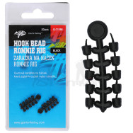 Giants fishing Zarážka na háček Hook Bead for Ronnie Rig Black 20ks