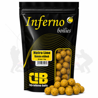Carp Inferno Boilies Nutra Line - Banán/Oliheň