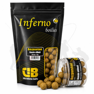 Carp Inferno Rozpustné Boilies Nutra Line Banán/Oliheň