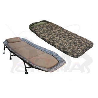 ZFISH Camo Set Lehátko + Spacák, Bedchair + Sleeping Bag