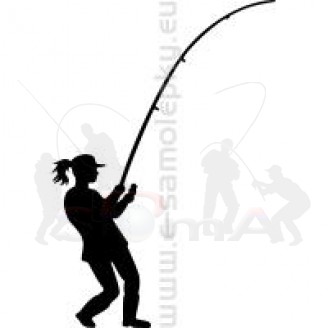 Samolepka - Rybářka